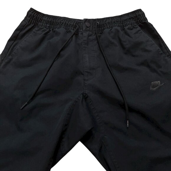 Nike Pants Mens Size L Modern Woven Joggers Slim Fit Drawstring Stretch Black - Picture 3 of 8